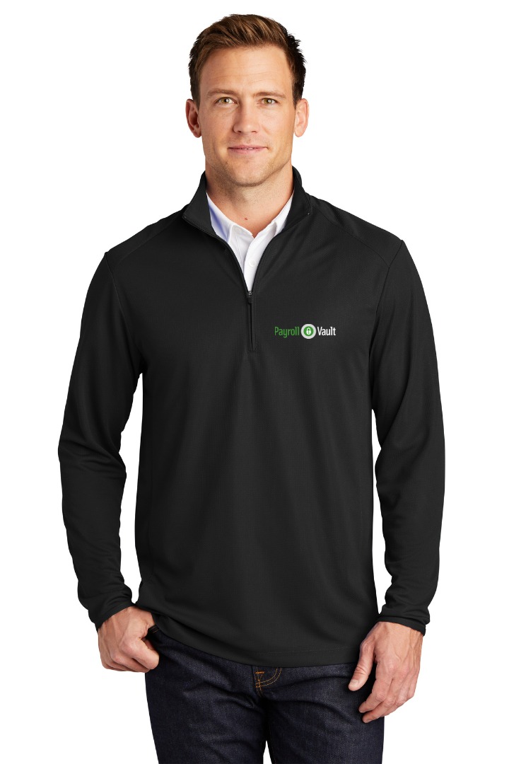 Port Authority Pinpoint Mesh 1/2-Zip – Payroll Vault Company Store